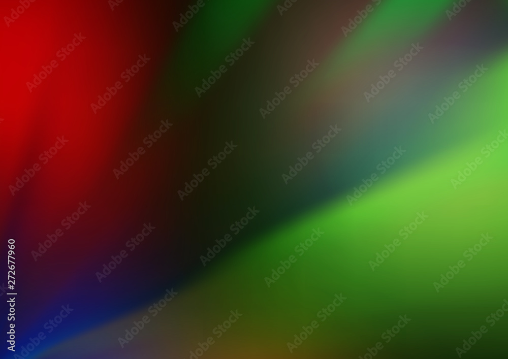 Fototapeta premium Dark Multicolor, Rainbow vector blurred bright template.