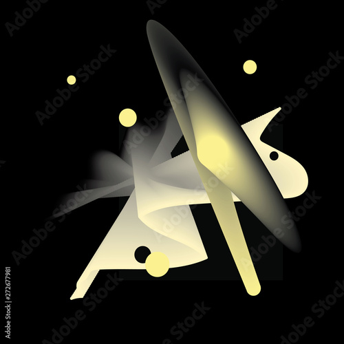 Abstraction. Design. Illustration reminiscent of space