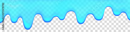Dripping water isolated on transparent background.