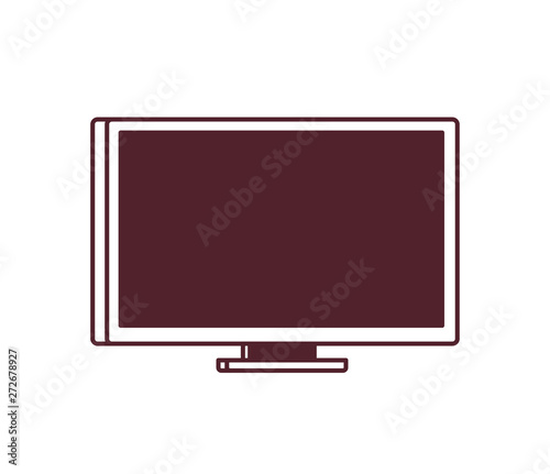 plasma screen tv in white background