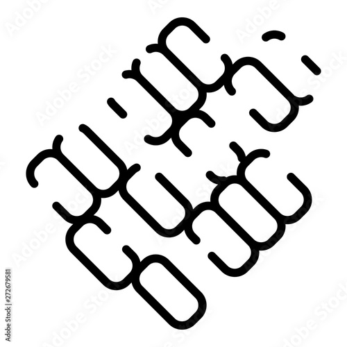 Colony of bacteria icon. Outline colony of bacteria vector icon for web design isolated on white background