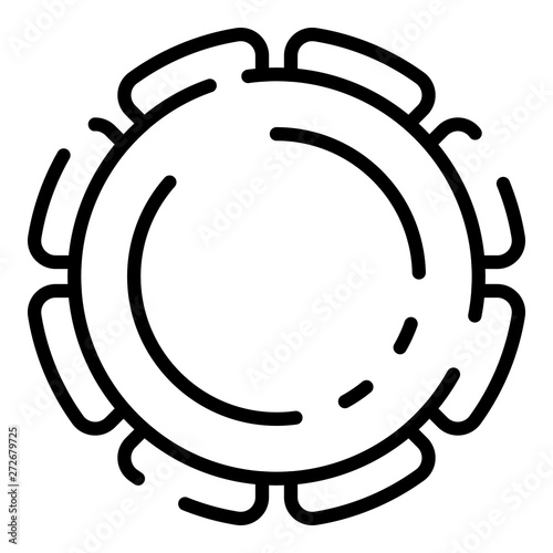 Lacto bacteria icon. Outline lacto bacteria vector icon for web design isolated on white background
