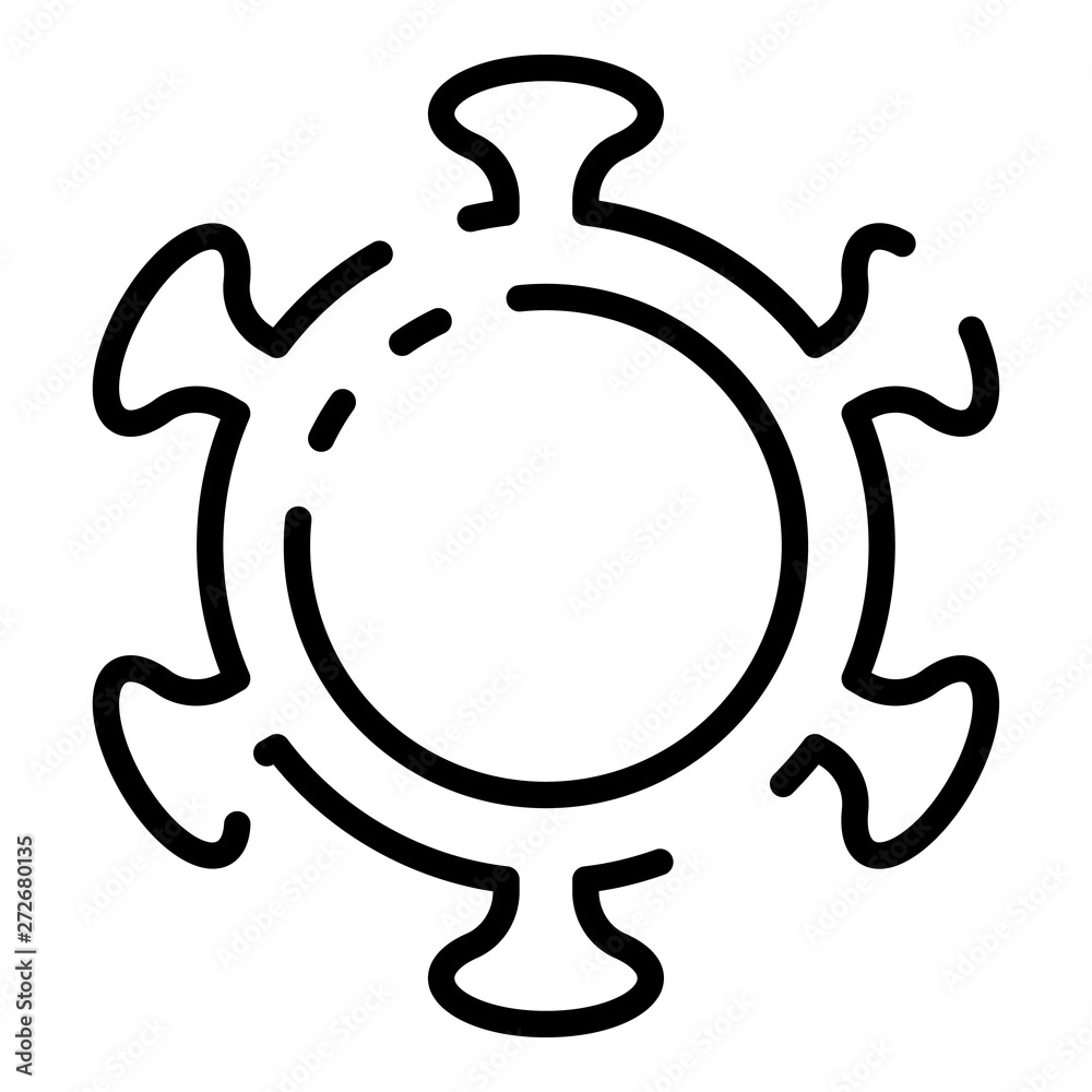 Microbe icon. Outline microbe vector icon for web design isolated on white background Microbe icon. Outline microbe vector icon for web design isolated on white background