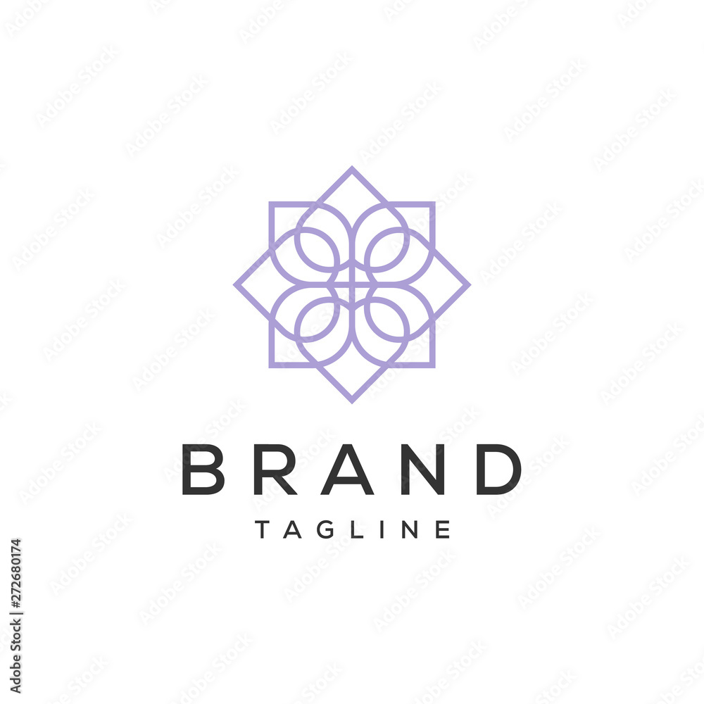 mandala ornament flower vector logo design template mandala ornament flower vector logo design template