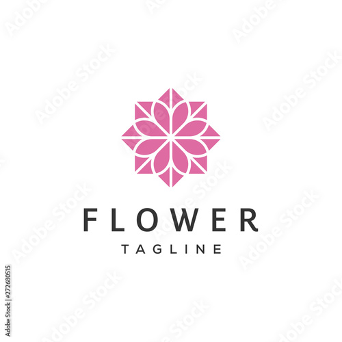 mandala ornament flower vector logo design template