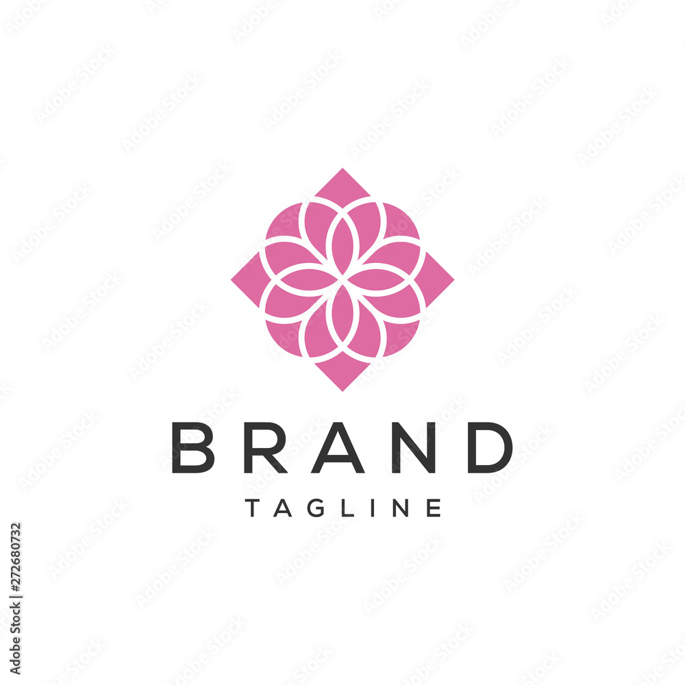 mandala ornament flower vector logo design template mandala ornament flower vector logo design template