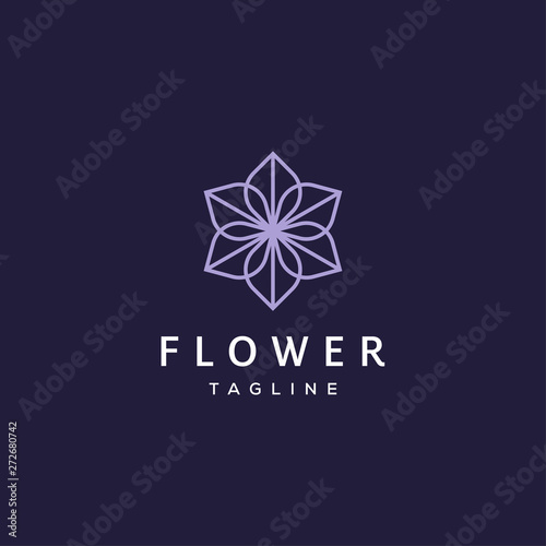 mandala ornament flower vector logo design template