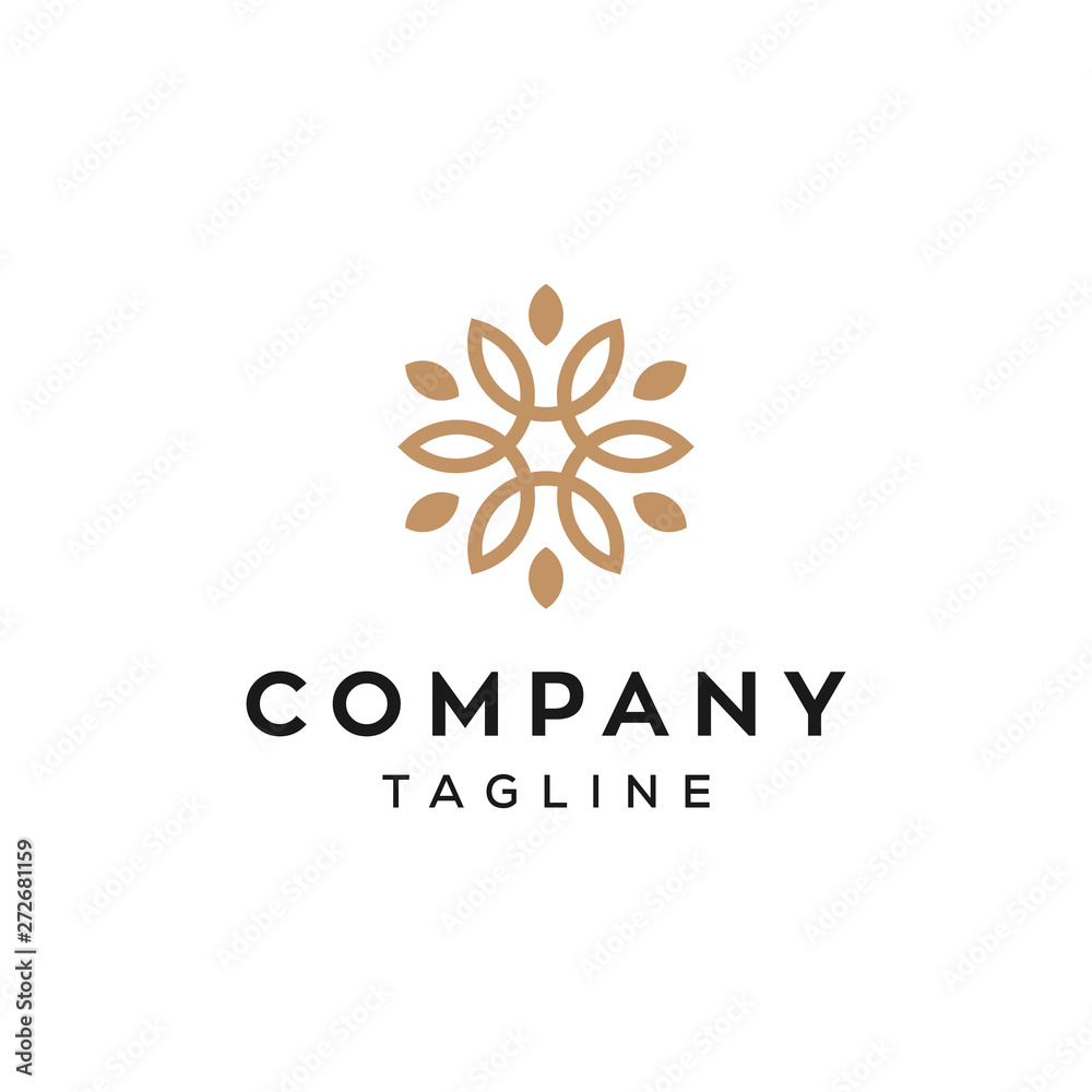 mandala flower vector logo design mandala flower vector logo design