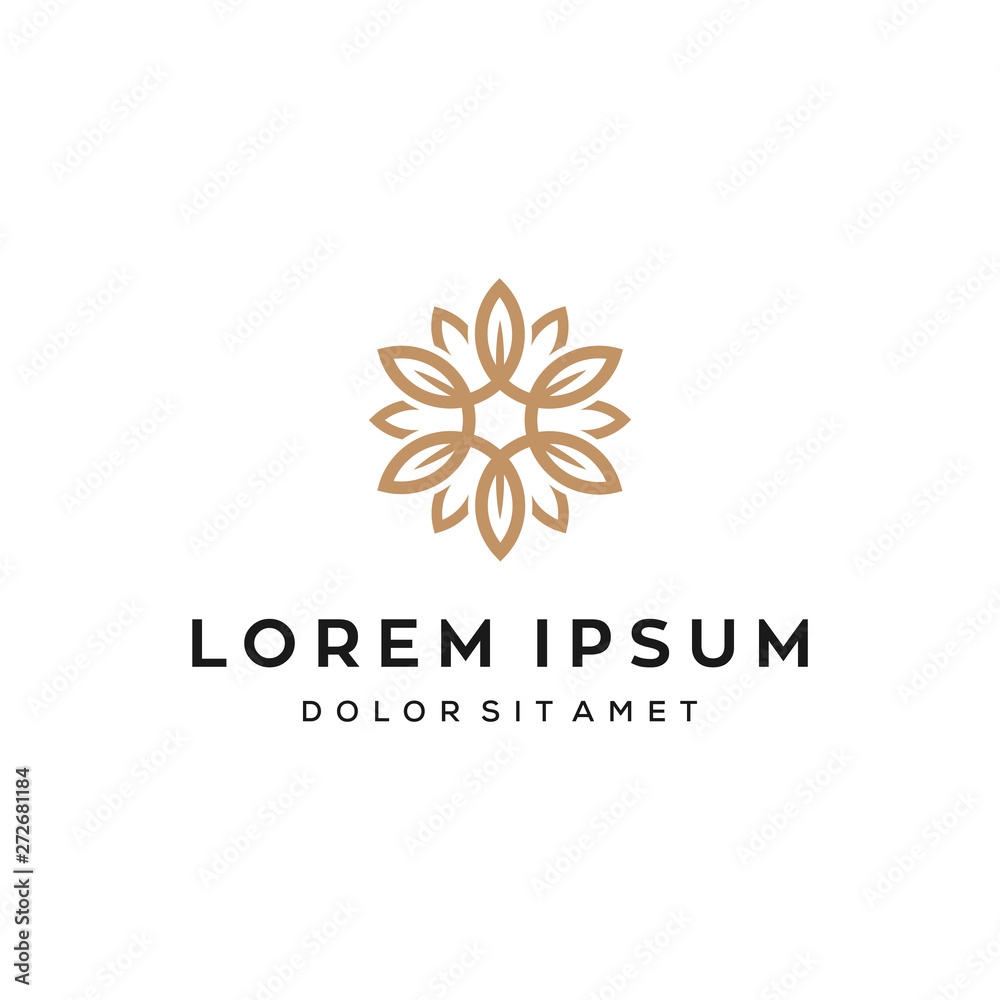mandala flower vector logo design mandala flower vector logo design
