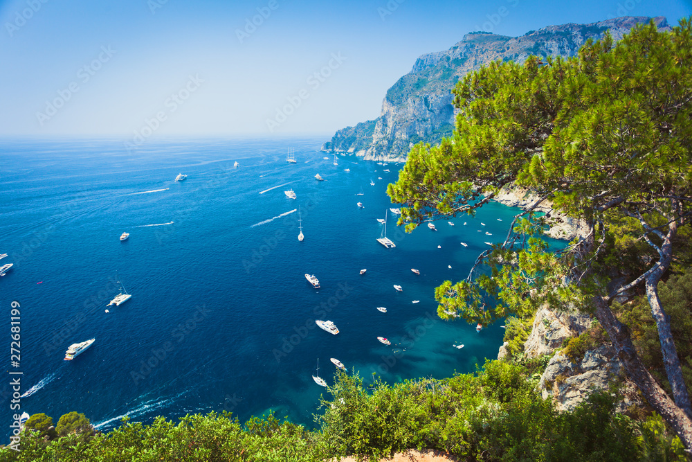 View from famous Capri island
