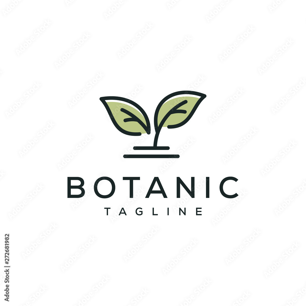 growth plant leaf vector icon logo design growth plant leaf vector icon logo design