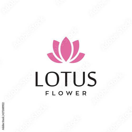 lotus flower vector icon logo design