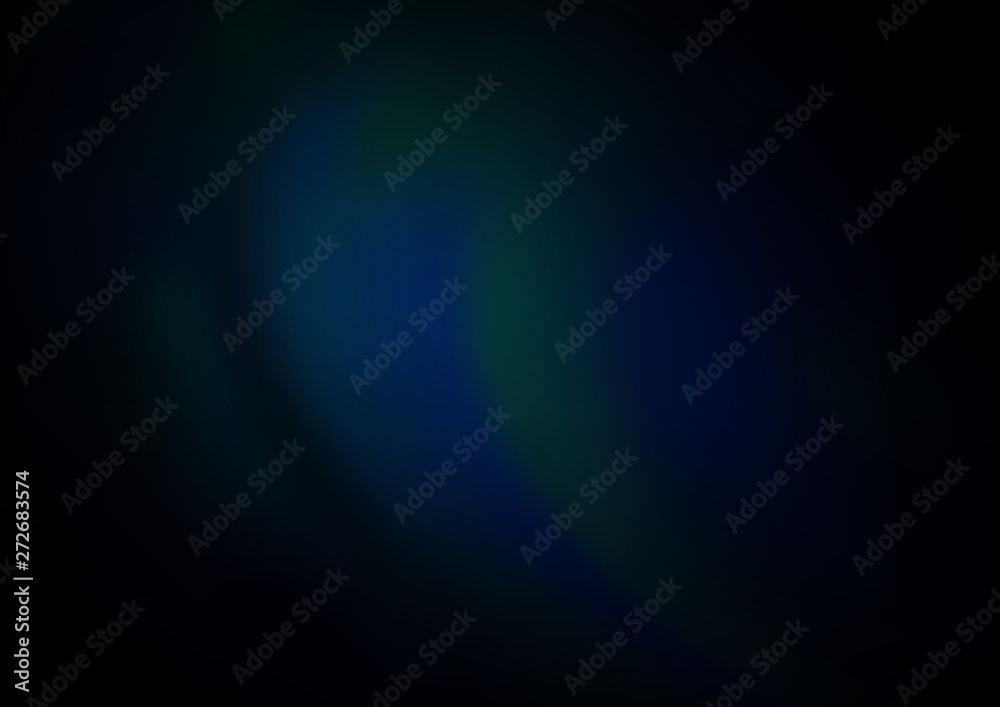 Dark BLUE vector blurred bright background.