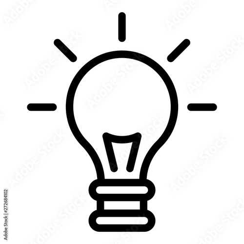 Leinwand Poster Light bulb icon
