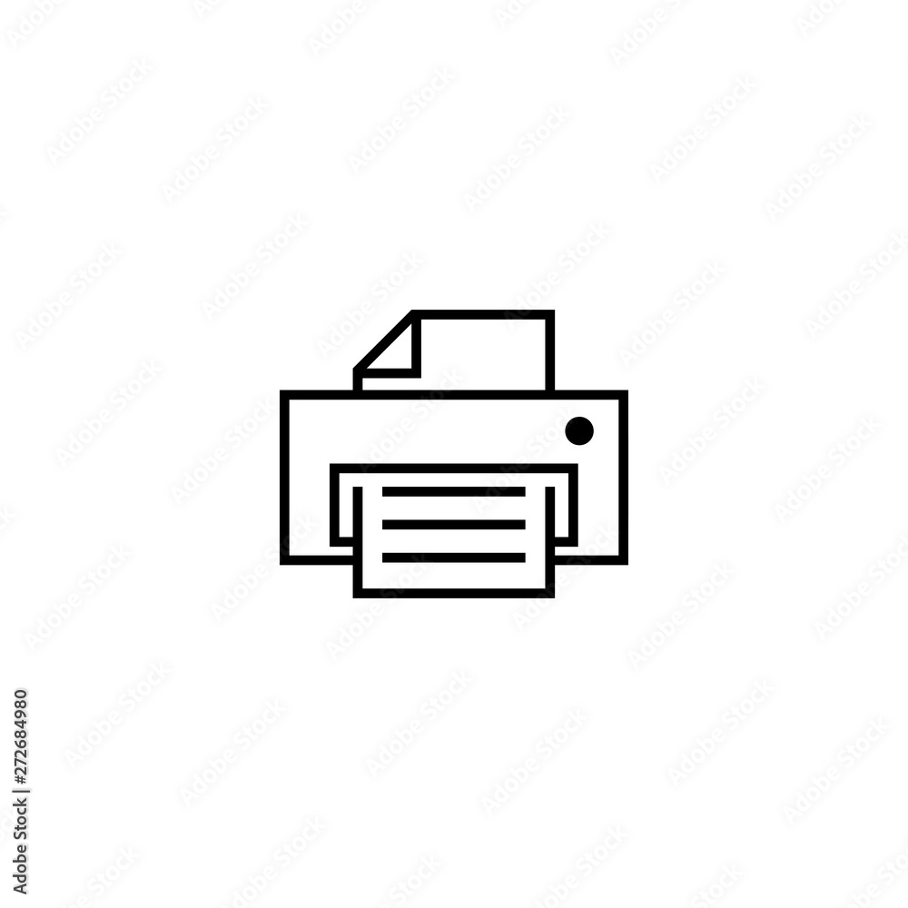 printer icon vector. print icon on the white background printer icon vector. print icon on the white background