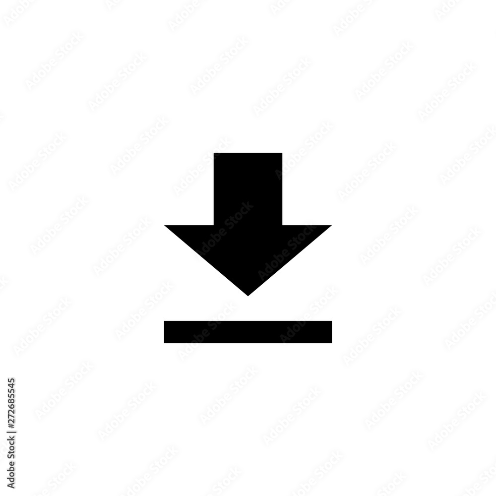 Download icon on white background. Downloading vector icon Download icon on white background. Downloading vector icon