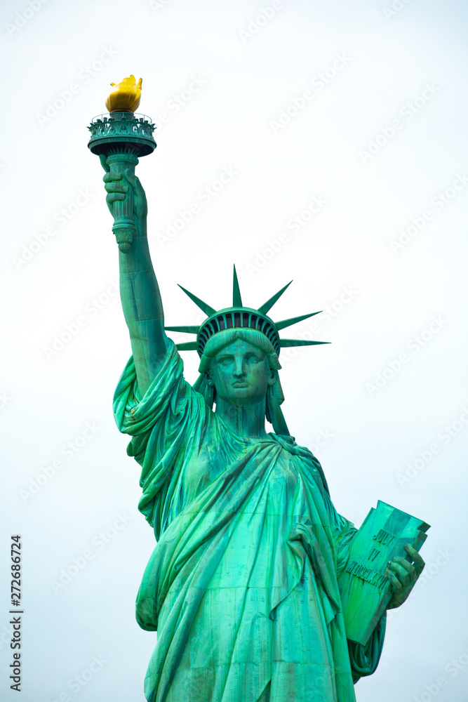 Fototapeta premium Statue of Liberty National Monument. Sculpture by Frédéric Auguste Bartholdi. Manhattan. New York. USA.