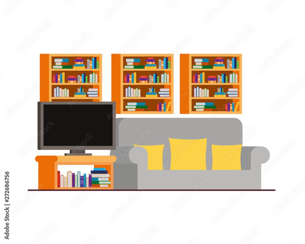 comfortable sofa in living room with plasma tv comfortable sofa in living room with plasma tv