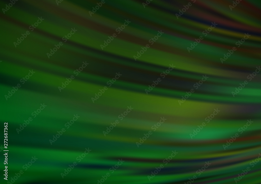 Light Green vector template with liquid shapes. Light Green vector template with liquid shapes.