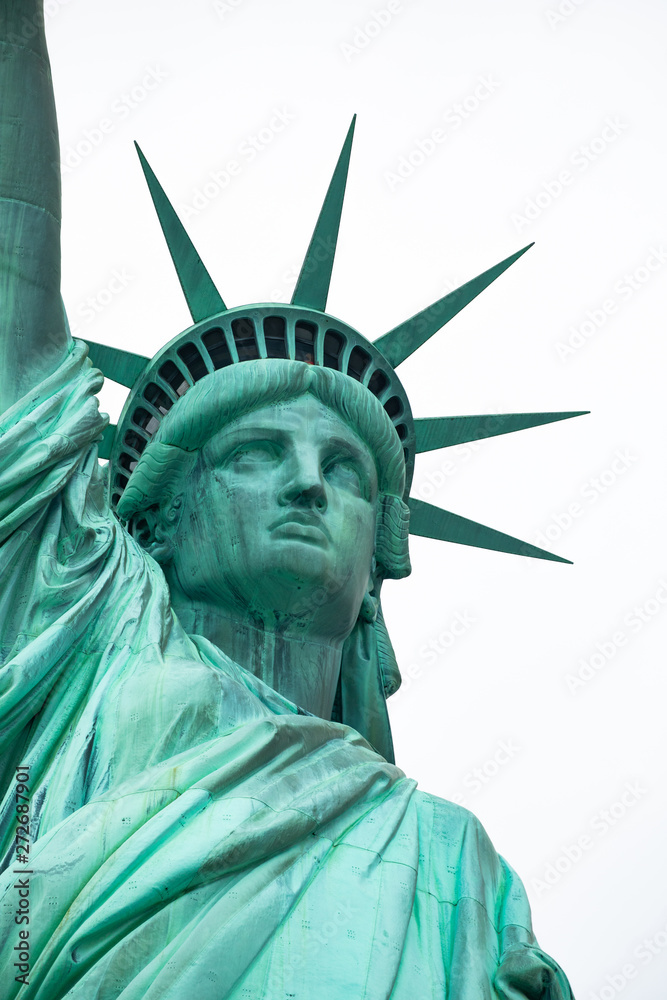Fototapeta premium Pomnik Narodowy Statuy Wolności. Rzeźba Frédérica Auguste Bartholdiego. Manhattan. Nowy Jork. USA.
