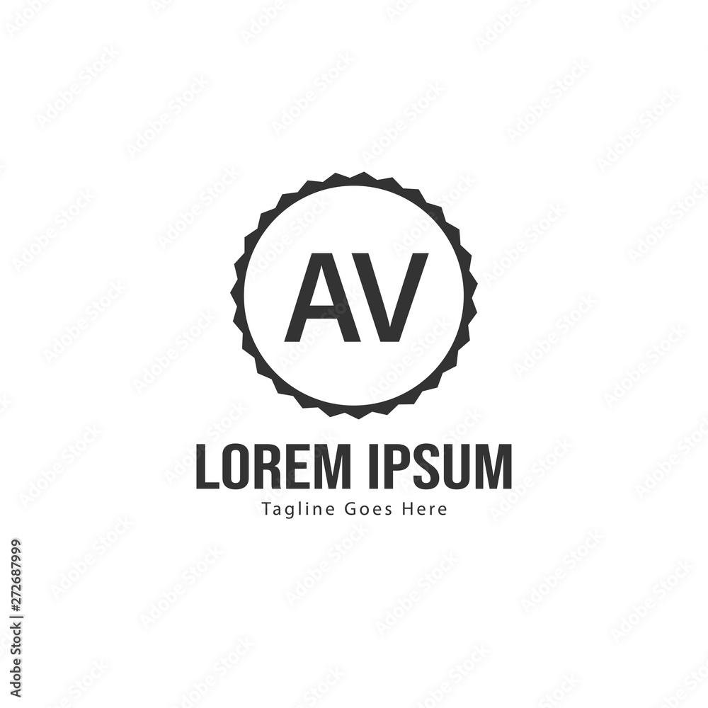 AV Letter Logo Design. Creative Modern AV Letters Icon Illustration AV Letter Logo Design. Creative Modern AV Letters Icon Illustration