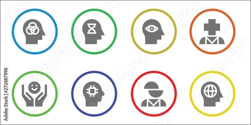 psychology icon set
