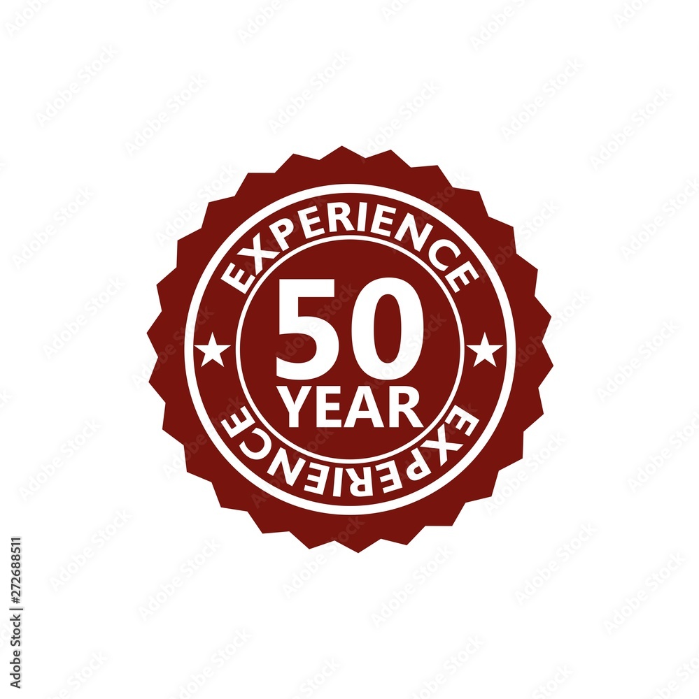 Fifty Years Experience, 50 Years Experience icon, sign, button Fifty Years Experience, 50 Years Experience icon, sign, button