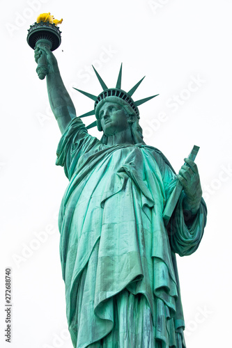 Statue of Liberty National Monument. Sculpture by Fr  d  ric Auguste Bartholdi. Manhattan. New York. USA. 