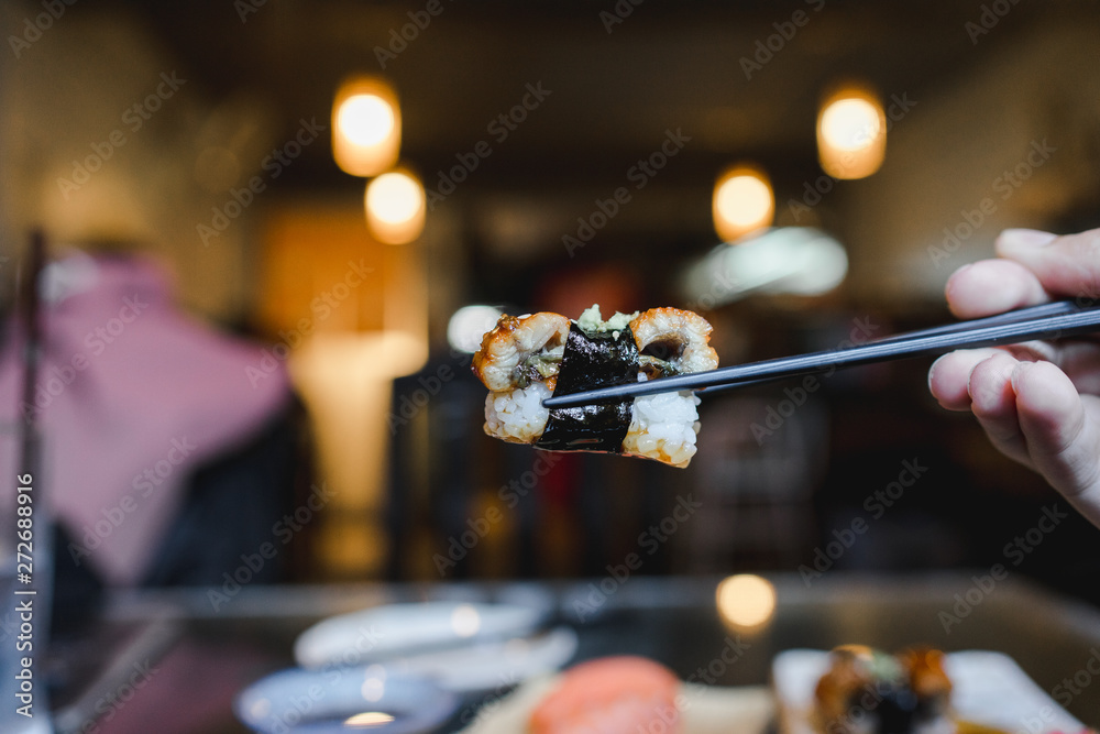 Fototapeta premium Unagi Sushi japanese foods