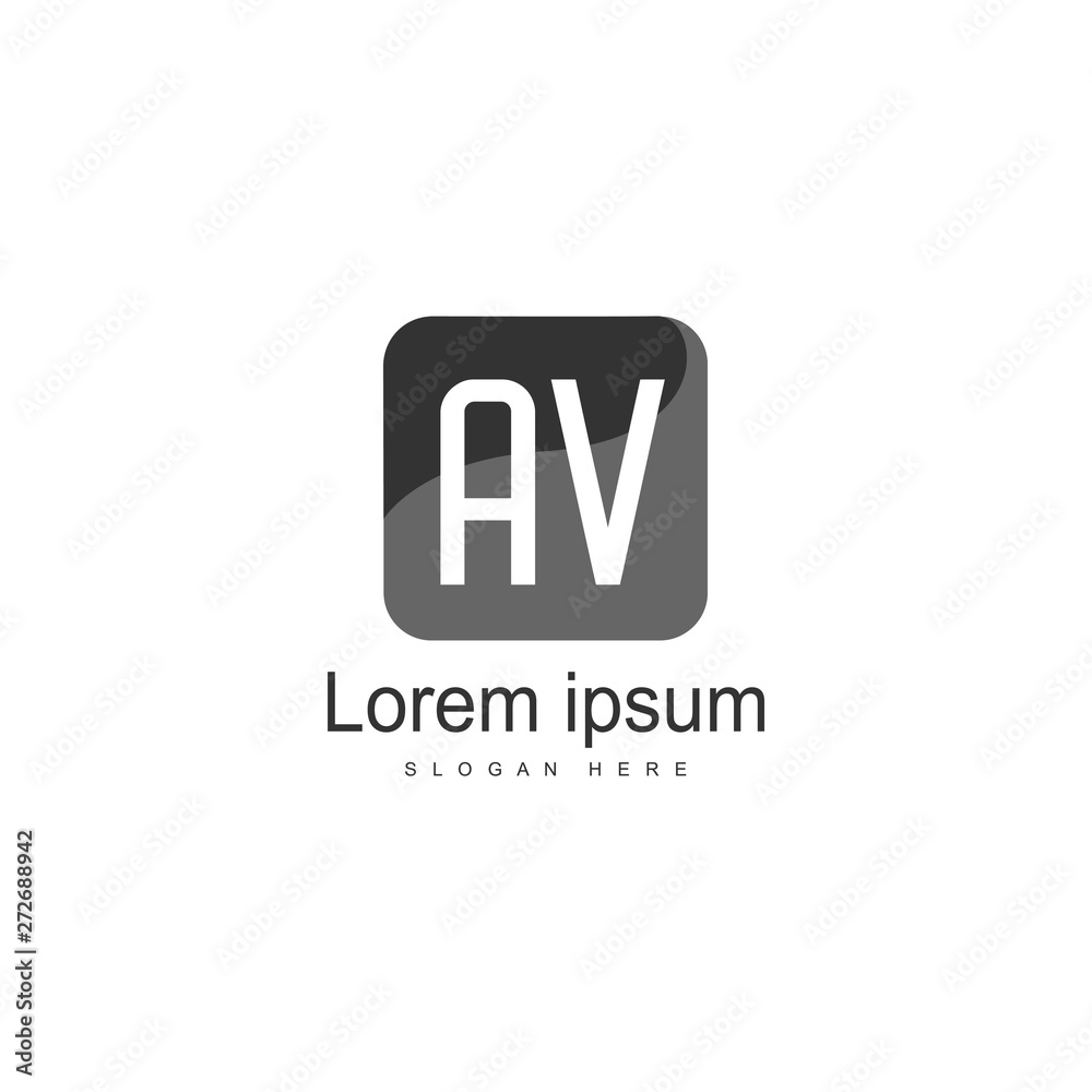 AV Letter Logo Design. Creative Modern AV Letters Icon Illustration AV Letter Logo Design. Creative Modern AV Letters Icon Illustration