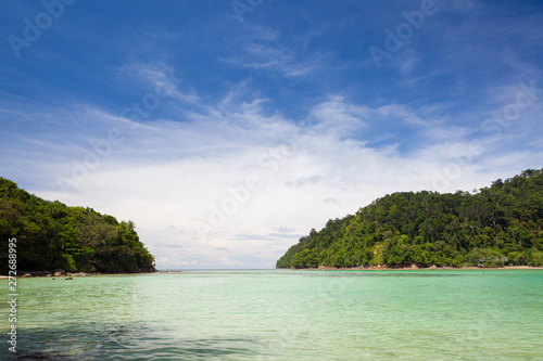 Paradise beach at Sapi island Sabah Malaysia 