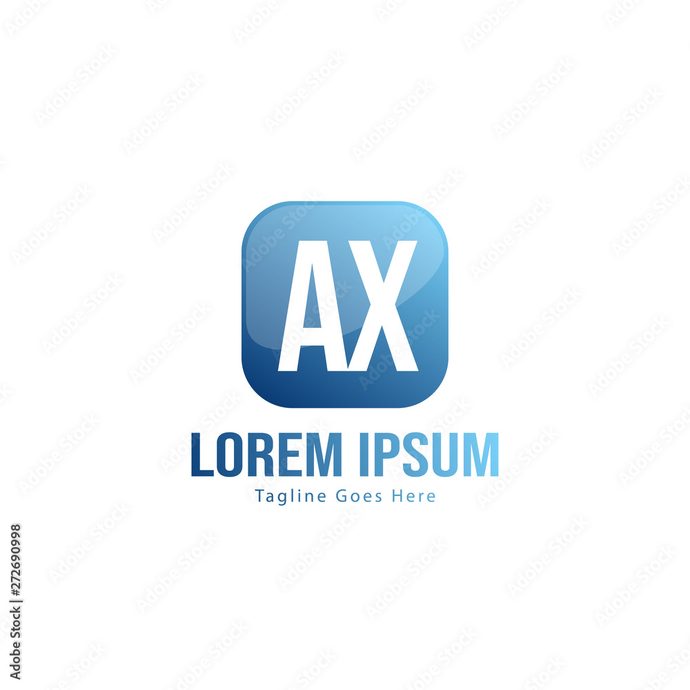 AX Letter Logo Design. Creative Modern AX Letters Icon Illustration AX Letter Logo Design. Creative Modern AX Letters Icon Illustration