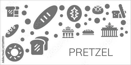 pretzel icon set