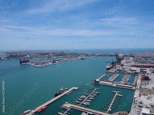 port of Cadiz aerial view 