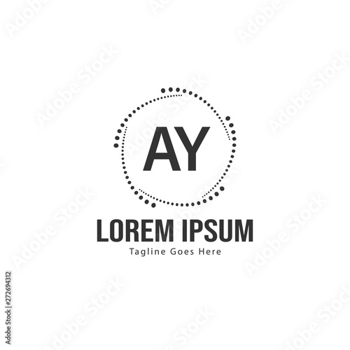 Free Download AY Letter Logo Design. Creative Modern AY Letters Icon Illustration - GFXLoad