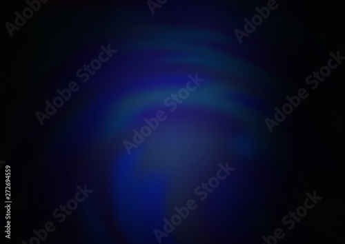 Dark BLUE vector blurred shine abstract pattern.