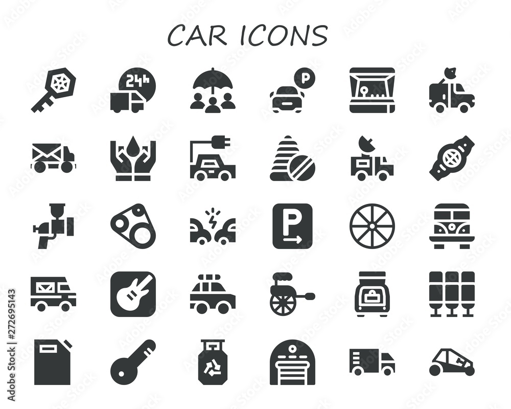 car icon set
