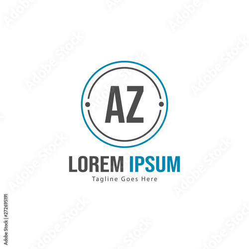 Free Download AZ Letter Logo Design. Creative Modern AZ Letters Icon Illustration - GFXLoad