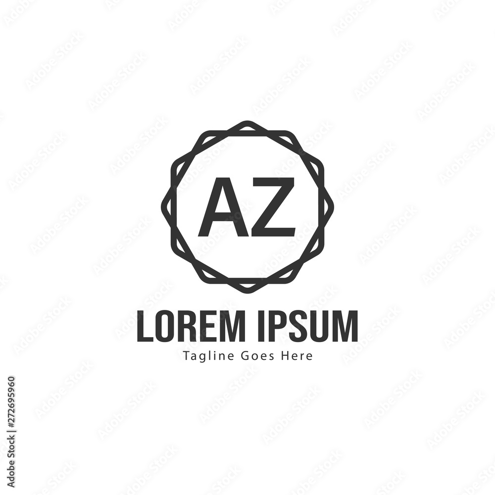 AZ Letter Logo Design. Creative Modern AZ Letters Icon Illustration AZ Letter Logo Design. Creative Modern AZ Letters Icon Illustration