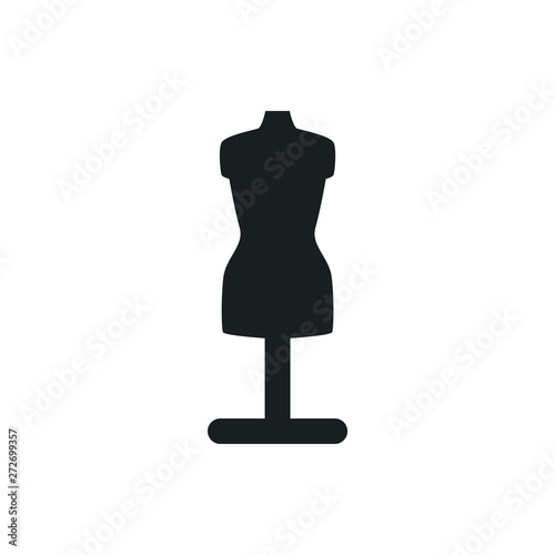 sewing mannequin vector icon