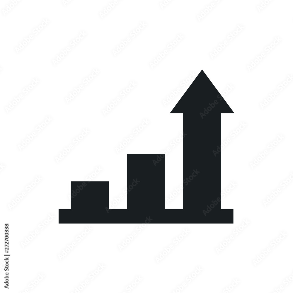 growth chart vector icon growth chart vector icon