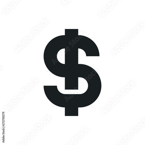 dollar sign vector icon