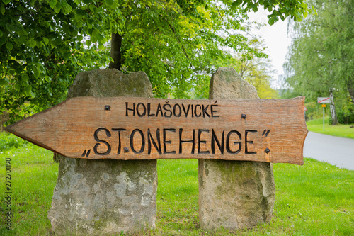 Holasovice, Stonehenge sight small baroque village, Unesco heritage, South Bohemia, Czech Republic