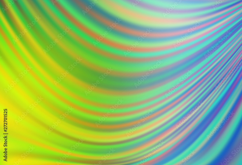 Light Blue, Green vector template with abstract lines.