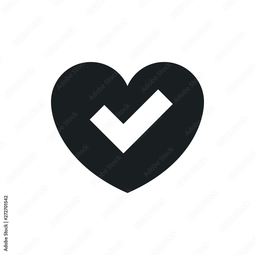 heart check vector icon heart check vector icon