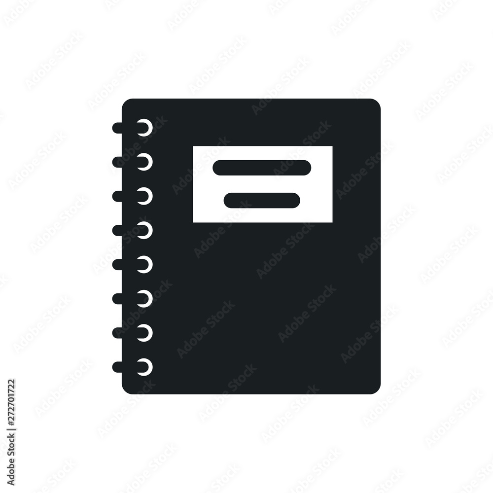 Obraz premium copybook vector icon