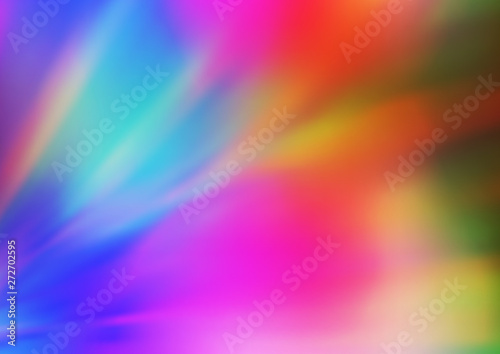 Light Multicolor  Rainbow vector blurred shine abstract background.
