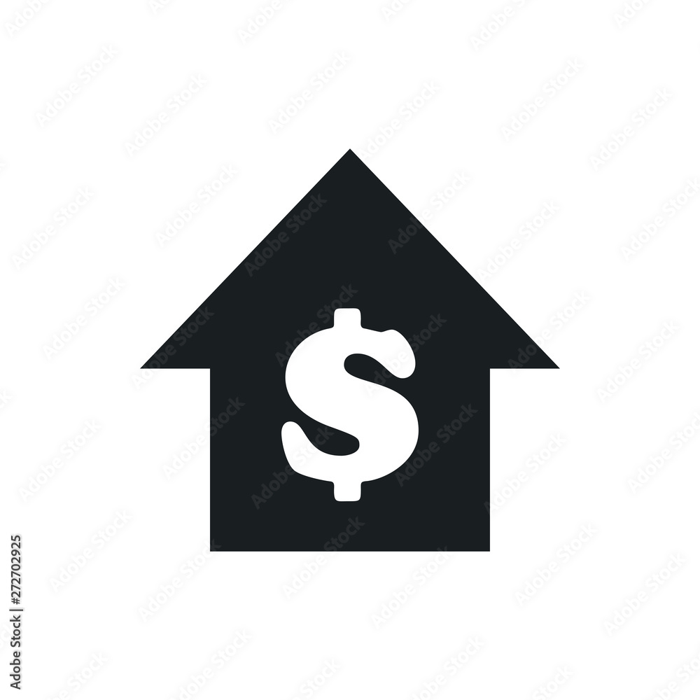 dollar growth vector icon