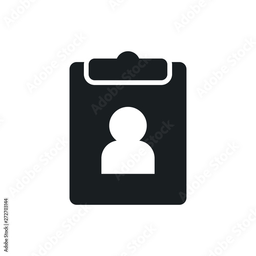 personal information vector icon