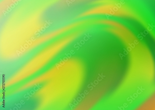 Light Green vector pattern with curved circles.